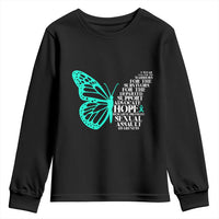 I Wear Teal For Sexual Assault Awareness Youth Sweatshirt