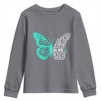 I Wear Teal For Sexual Assault Awareness Youth Sweatshirt