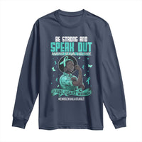 Sexual Assault Awareness Long Sleeve Shirt Support African Women Stop Sexual Abuse Awareness