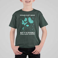 Sexual Assault Awareness T Shirt For Kid Healing Is Not Linear But It Is Possible