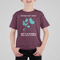 Sexual Assault Awareness T Shirt For Kid Healing Is Not Linear But It Is Possible