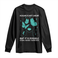 Sexual Assault Awareness Long Sleeve Shirt Healing Is Not Linear But It Is Possible