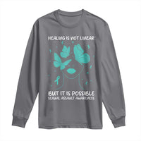 Sexual Assault Awareness Long Sleeve Shirt Healing Is Not Linear But It Is Possible