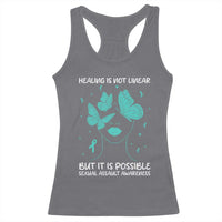 Sexual Assault Awareness Racerback Tank Top Healing Is Not Linear But It Is Possible