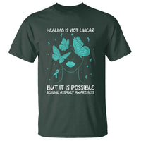 Sexual Assault Awareness T Shirt Healing Is Not Linear But It Is Possible