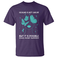 Sexual Assault Awareness T Shirt Healing Is Not Linear But It Is Possible