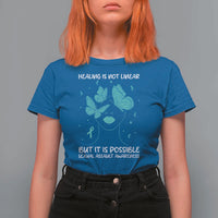 Sexual Assault Awareness T Shirt For Women Healing Is Not Linear But It Is Possible