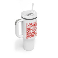 Tired Moms Summer Club Tumbler With Handle Funny Mom Life Beach Vacation
