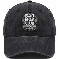 Bad Moms Club Washed Cotton Baseball Cap Our Kids Are Fine Funny Mom Mother’s Day Gift