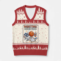 Basketball Moms Club V-Neck Knit Sweater Vest Funny Mother’s Day Gift