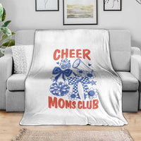Cheer Moms Club Throw Blanket Funny Cheerleading Mom Mother’s Day Gift