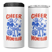 Cheer Moms Club 4 in 1 Can Cooler Tumbler Funny Cheerleading Mom Mother’s Day Gift