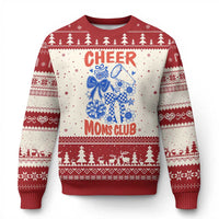 Cheer Moms Club Ugly Christmas Sweater Funny Cheerleading Mom Mother’s Day Gift