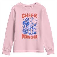 Cheer Moms Club Youth Sweatshirt Funny Cheerleading Mom Mother’s Day Gift
