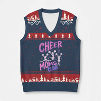 Cheer Moms Club V-Neck Knit Sweater Vest Cheerleader Mom Mother’s Day Gift