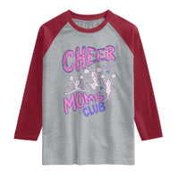Cheer Moms Club Raglan Shirt Cheerleader Mom Mother’s Day Gift