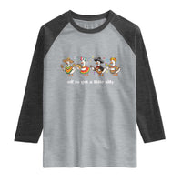 Funny Silly Goose Cinco De Mayo Raglan Shirt Off To Get A Little Silly
