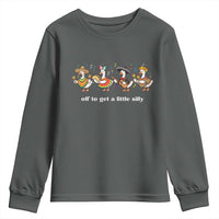 Funny Silly Goose Cinco De Mayo Youth Sweatshirt Off To Get A Little Silly