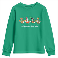 Funny Silly Goose Cinco De Mayo Youth Sweatshirt Off To Get A Little Silly