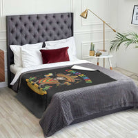 Cinco de Mayo Donkey Mexican Fiesta Throw Blanket