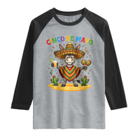 Cinco de Mayo Donkey Mexican Fiesta Raglan Shirt