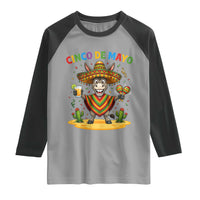 Cinco de Mayo Donkey Mexican Fiesta Raglan Shirt