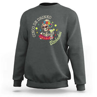 Cinco De Drinko Bitchachos Sweatshirt Funny Skeleton Drinking Margarita Fiesta Party