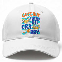 Cute But A Little Bit Crabby Baseball Cap Beach Crab Summer Vacation