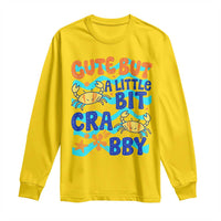 Cute But A Little Bit Crabby Long Sleeve Shirt Beach Crab Summer Vacation