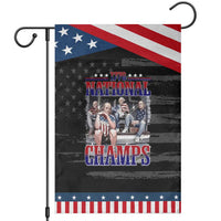 1776 National Champs Patriotic Garden Flag Funny Founding Father USA 250th Anniversary