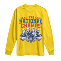 1776 National Champs Long Sleeve Shirt Funny Founding Fathers Sunglasses Patriotic 4th of July