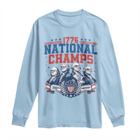 1776 National Champs Long Sleeve Shirt Funny Founding Fathers Sunglasses Patriotic 4th of July