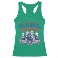 1776 National Champs Racerback Tank Top Funny Founding Fathers Sunglasses Patriotic 4th of July