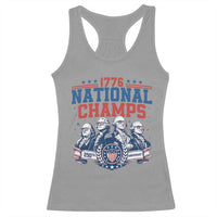 1776 National Champs Racerback Tank Top Funny Founding Fathers Sunglasses Patriotic 4th of July