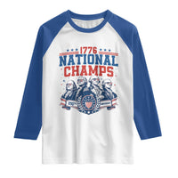 1776 National Champs Raglan Shirt Funny Founding Fathers Sunglasses Patriotic 4th of July