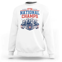 1776 National Champs Sweatshirt Funny Founding Fathers Sunglasses Patriotic 4th of July