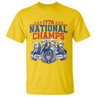 1776 National Champs T Shirt Funny Founding Fathers Sunglasses Patriotic 4th of July