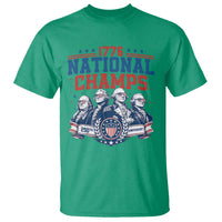 1776 National Champs T Shirt Funny Founding Fathers Sunglasses Patriotic 4th of July