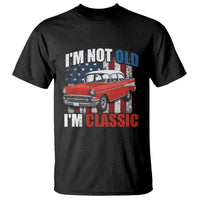 I'm Not Old I'm Classic T Shirt American Classic Collector Car US Flag