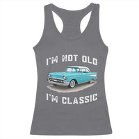 I'm Not Old I'm Classic Racerback Tank Top Vintage 1957 Turquoise Classic Car