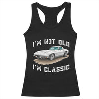 I'm Not Old I'm Classic Racerback Tank Top Vintage 1963 Sports Car Retro Americana