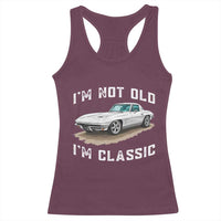 I'm Not Old I'm Classic Racerback Tank Top Vintage 1963 Sports Car Retro Americana