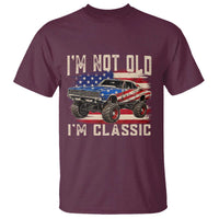 I'm Not Old I'm Classic T Shirt Vintage Car American Flag 4th of July