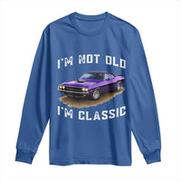 I'm Not Old I'm Classic Long Sleeve Shirt Vintage 1970 Purple Classic Muscle Car