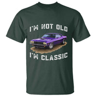 I'm Not Old I'm Classic T Shirt Vintage 1970 Purple Classic Muscle Car
