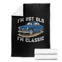 I'm Not Old I'm Classic Throw Blanket Vintage 1949 Classic American Coupe Car