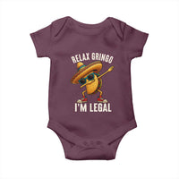 Relax Ringo I'm Legal Baby Onesie Funny Mexican Taco Lover - Wonder Print Shop