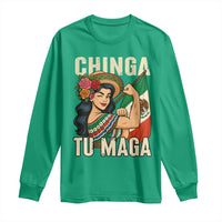 Chinga Tu Maga Protest Long Sleeve Shirt Funny Mexican Women - Wonder Print Shop