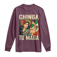 Chinga Tu Maga Protest Long Sleeve Shirt Funny Mexican Women - Wonder Print Shop