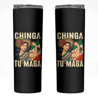 Chinga Tu Maga Protest Skinny Tumbler Funny Mexican Women - Wonder Print Shop